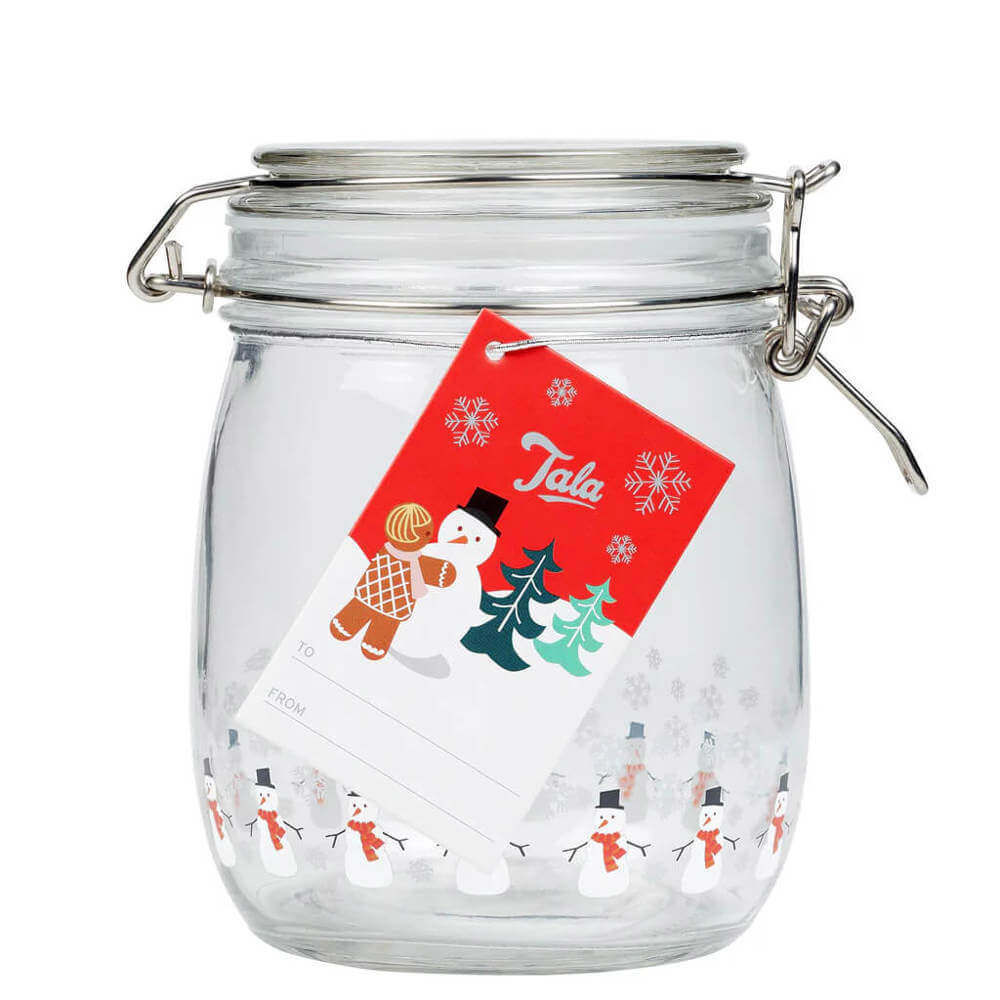 Tala Xmas Snow Scene Glass Jar 750ml